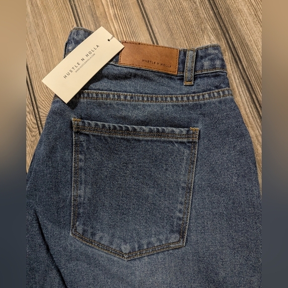 #4 Hustle N Holla Natalia Size 14W Low Rise Modern Fit Wide Leg Jeans NWT - Picture 12 of 16